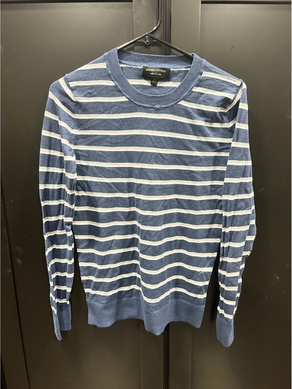 Banana Republic Striped Crew Neck Sweater Medium